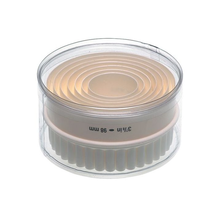 coffret 7 emporte-pièces ronds lisses / cannelés