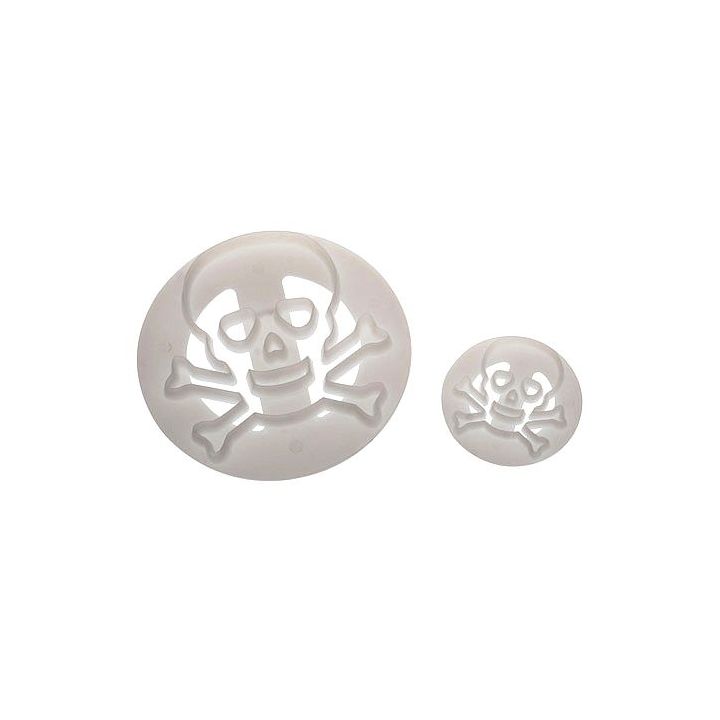 Set de 2 cortadores "Calavera de Pirata"