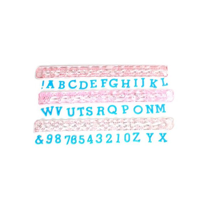 Set d'emporte-pièces "Chiffres & Lettres" - UPPERCASE