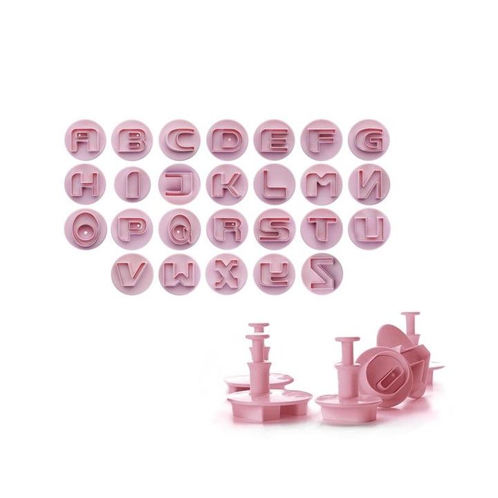 Set 26 Plunger Cutters "Letters"