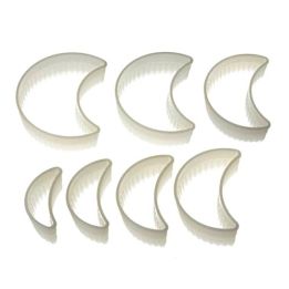 Set 7 Cookie Cutters "Half-Moon Fluted"