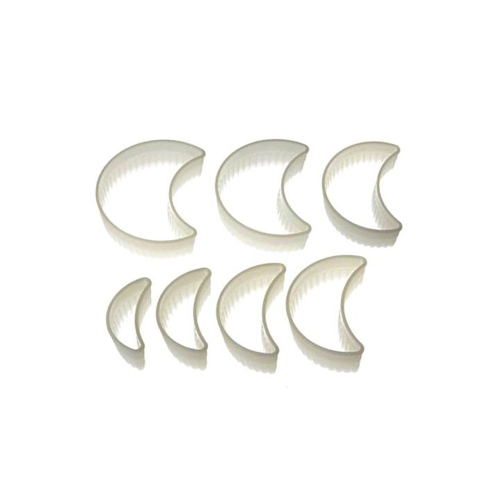 Set 7 Cookie Cutters "Half-Moon Fluted"