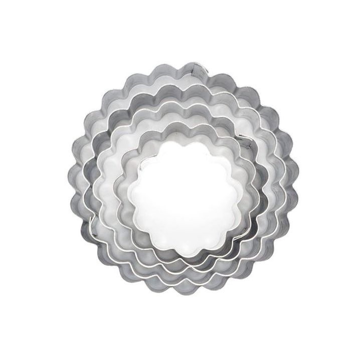 Set De 5 Emporte-Pièces "Rond" - Cannelé