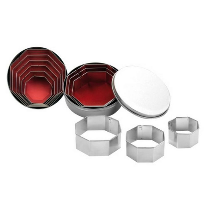 Set 6 Cookie Cutters "Octogon"