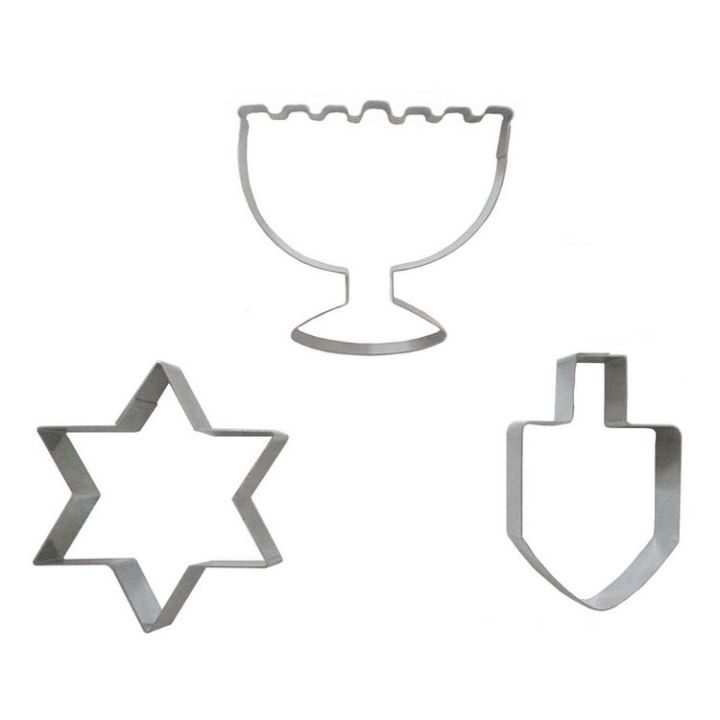 Set de 3 emporte-pièces "Hanouka"