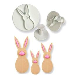 Set 3 Plunger Cutters "Rabbit"