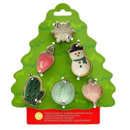 Set 6 Cookie Cutters "Christmas Tree" - WILTON - 3-5cm
